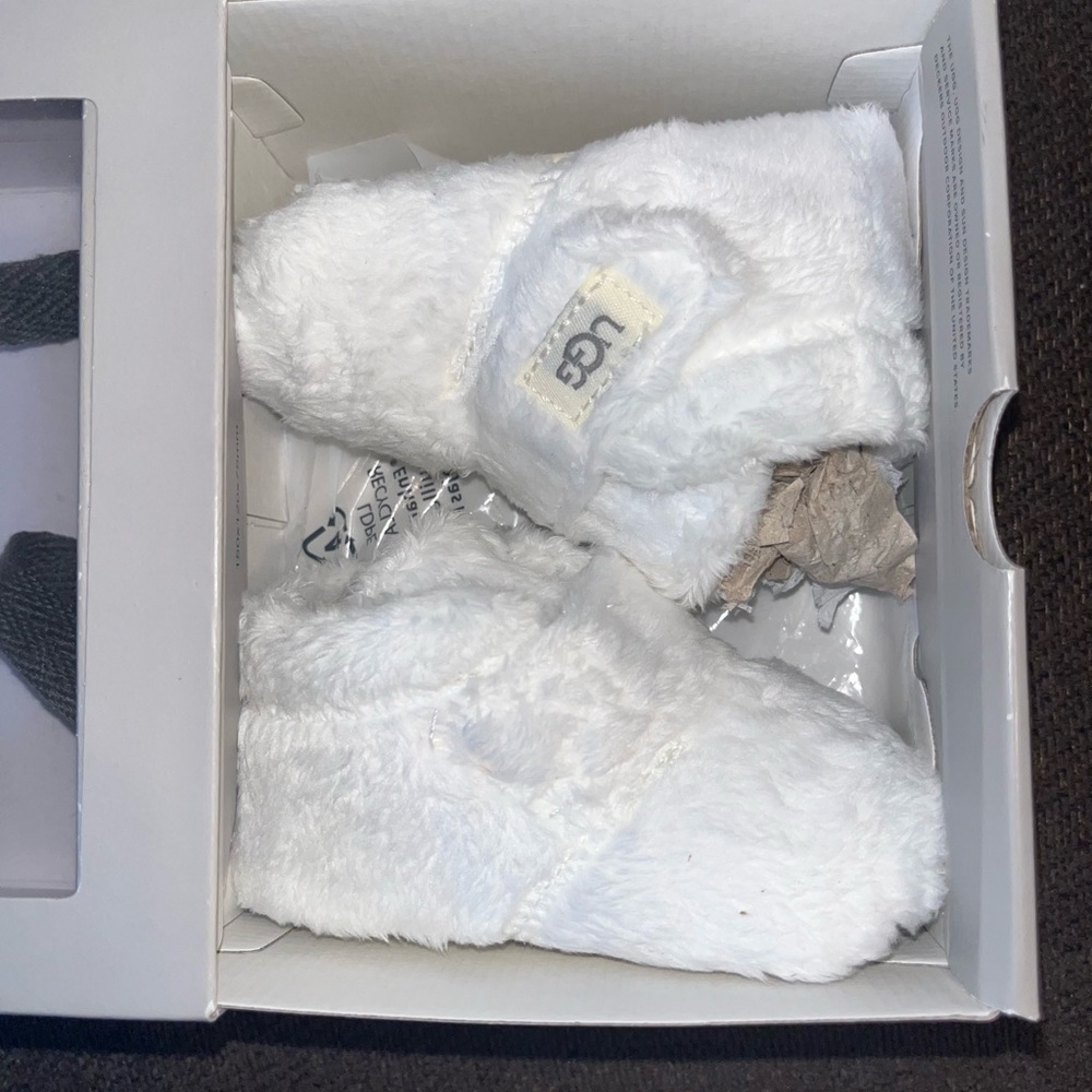 UGG Cozy White Baby Booties